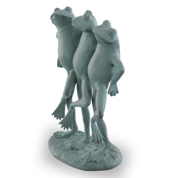 Dancing Frog Garden Statue Whimsical Statuary Whimsy Aluminum